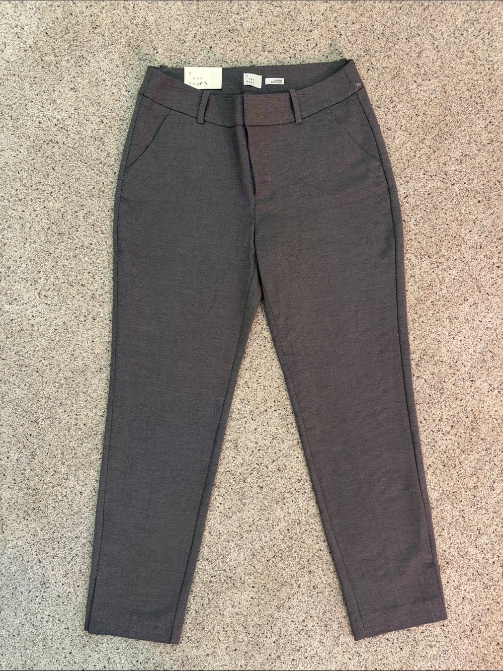 Women's Ankle Cropped Dress Pants - Gray